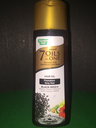 HAIR OIL AND HAIR CREAM TONIC CASTER OIL  - EMAMI 7 IN HAIR OIL BLACK SEED 50ML