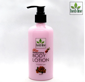 All - HerbLine Body Lotion  Rose Moisturzing 300ml