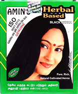 All - AMINS BLACK HENNA HAIR DYE 21 G