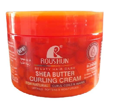 HAIR OIL AND HAIR CREAM TONIC CASTER OIL  - ROUSHUN CURLING CREAM SHEA BUTTER 350ML