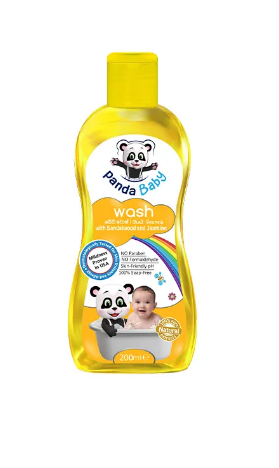 BABY CARE - BABY CREAM - NATURE SECRET PANDA BABY WASH SANDLWOOD  200ML