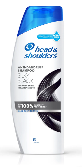 SHAMPOO  - HEAD AND SHOULDER SHAMPOO DANDRUFF SILKY BLACK 180ML