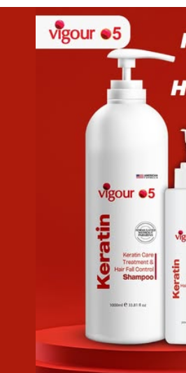 SHAMPOO  - VIGOUR 05 SHAMPOO KERATIN CARE TREAT  1 LTR