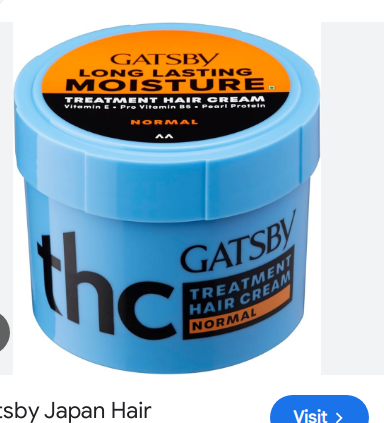 HAIR OIL AND HAIR CREAM TONIC CASTER OIL  - GATSBY HAIR CREAM TREATMENT 250G