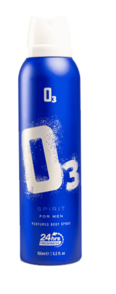 PERFUMES & COLOGNES, BODY SPRAY - O 3 BODY SPRAY SPIRIT FOR MEN 150ML