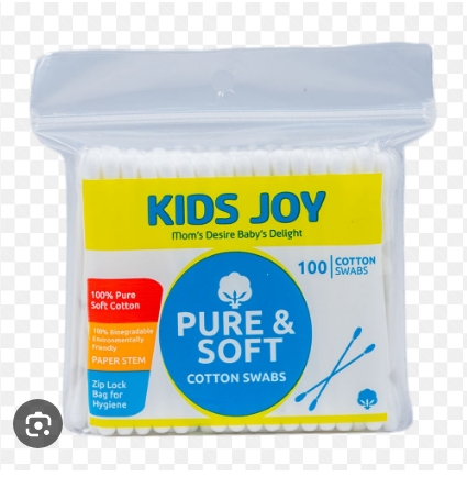 BABY CARE ITEM - KIDS JOY COTTON BUDS PAPER STEM PACK 